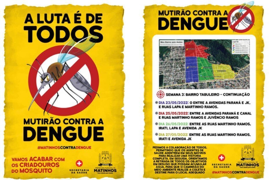 Mutirão contra a dengue em Matinhos entra na 3ª semana Correio do Litoral