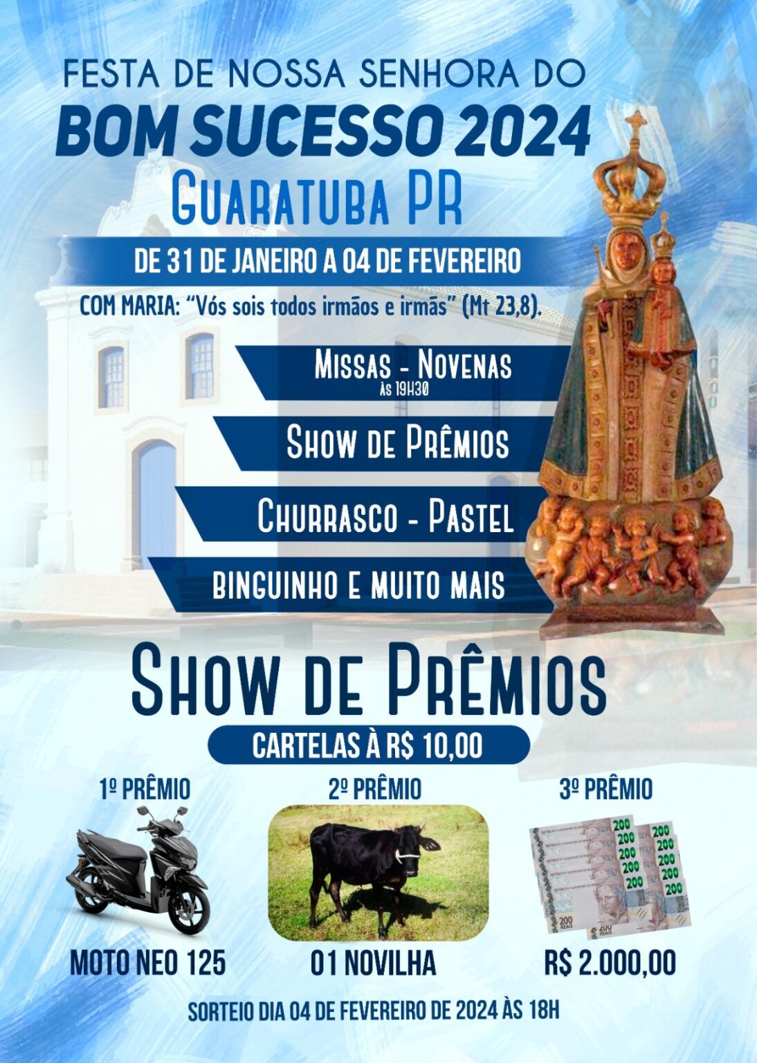 Festa Da Padroeira De Guaratuba Come A Nesta Quarta Feira